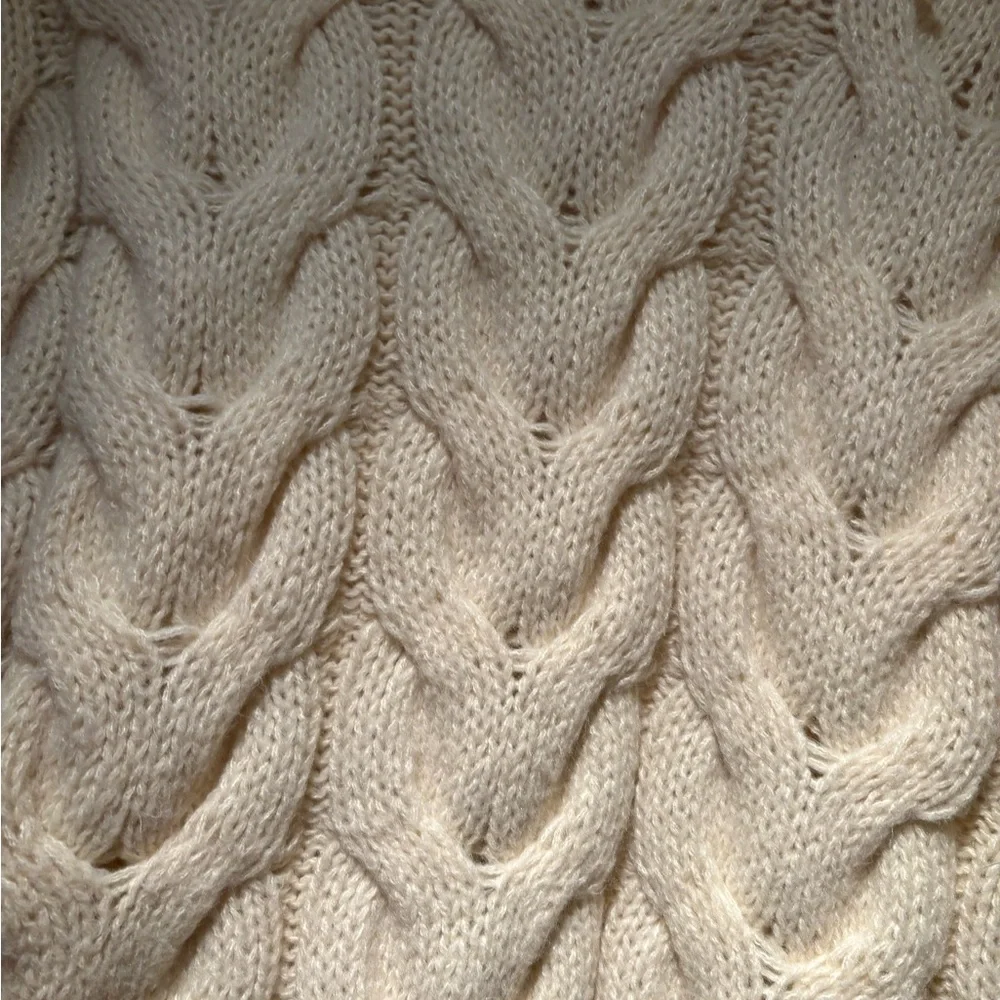 Chunky Cable Knit Turtleneck Sweater - Picture 2 of 3